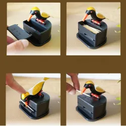 Automatic toothpick container - colorful birdKitchen