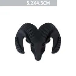 Głowa barana 3D - metalowy emblemat - naklejka na samochódNaklejki