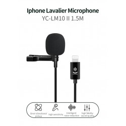 YC-LM10 II - 1,5 m - 3 m - 6 m - professionelles Mikrofon Lavalier - Kabel für iPhone