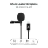 MicrófonosYC-LM10 II - 1,5m - 3m - 6m - micrófono profesional Lavalier - cable para iPhone