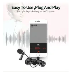 MicrófonosYC-LM10 II - 1,5m - 3m - 6m - micrófono profesional Lavalier - cable para iPhone