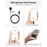 MicrófonosYC-LM10 II - 1,5m - 3m - 6m - micrófono profesional Lavalier - cable para iPhone