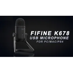 K678 - USB professional microphone - recording - streaming - gaming - for PC / Mac / PS4Microphones