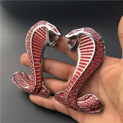 3D cobra - metallitunnus - auton tarra