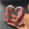 3D cobra - metall emblem - bil klistermärke
