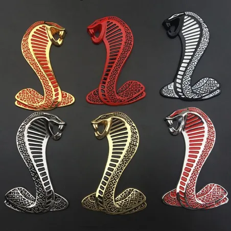 3D cobra - metalowy emblemat - naklejka na samochódNaklejki