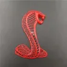 3D cobra - metalowy emblemat - naklejka na samochódNaklejki