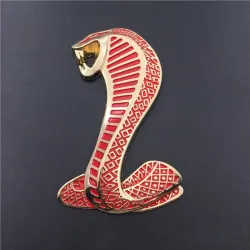 3D cobra - metallitunnus - auton tarra