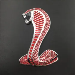3D cobra - metalowy emblemat - naklejka na samochódNaklejki