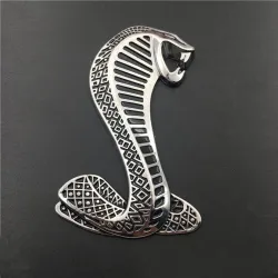 3D cobra - metallitunnus - auton tarra