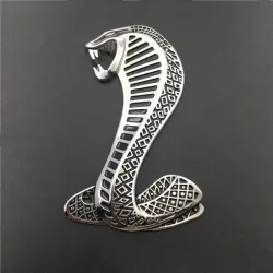 3D cobra - metall emblem - bil klistermärke