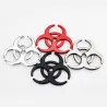 3D biohazard - metall emblem - bil klistermärke
