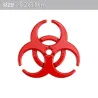 3D biohazard - Metall Emblem - Autoaufkleber