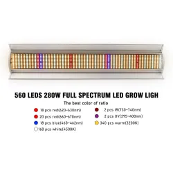 280W - 560 LED - światło do uprawy roślin - pełne spektrum - lampa fitoLampa Wzrostu