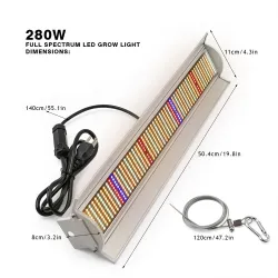 280W - 560 LED - lumière végétale - spectre complet - lampe phyto