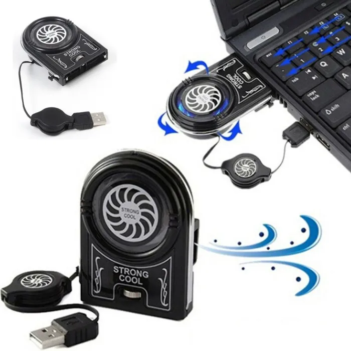 Mini USB wentylator chłodzący - LED - Notebook - laptop - komputerChłodzenia