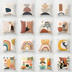 Printed abstract design - cushion cover - polyester - 40 * 40cm - 45 * 45cm