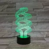 3D Spirallampe - Touch Control - RGB - LED - USB - Nachtlampe