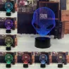 3D alien's head - touch control - RGB - LED - USB - night lamp