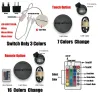 3D-aliens huvud - touch control - RGB - LED - USB - nattlampa