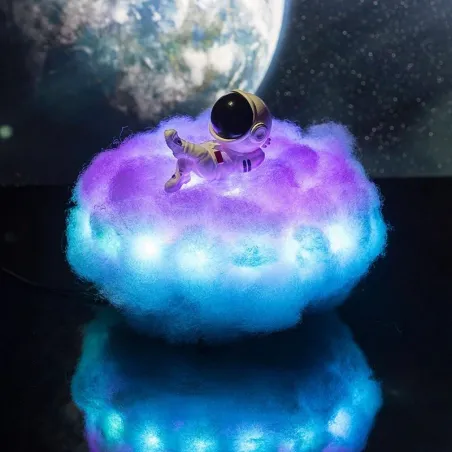 Cloud & astronaut - night light - rainbow effect - LED - USBLights & lighting