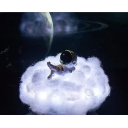 Cloud & astronaute - lumière nocturne - effet arc-en-ciel - LED - USB