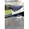 LED solljus - utomhus - rörelsesensor - vägg - vattentät - 34 LEDS