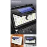 LED solljus - utomhus - rörelsesensor - vägg - vattentät - 34 LEDS
