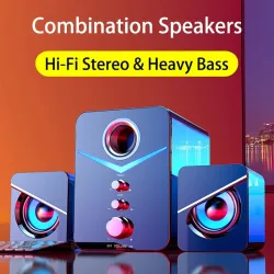 Datorhögtalare - Bluetooth 5.0 - USB - stereo ljud - bas
