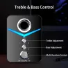 Computerspeakerset - Bluetooth 5.0 - USB - stereogeluid - basBluetooth Luidsprekers