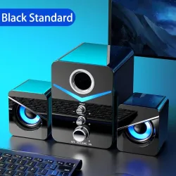 Computerspeakerset - Bluetooth 5.0 - USB - stereogeluid - basBluetooth Luidsprekers
