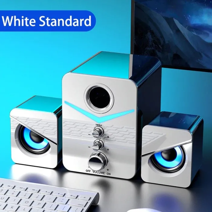 Computerspeakerset - Bluetooth 5.0 - USB - stereogeluid - basBluetooth Luidsprekers