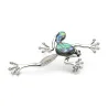 Kristall groda - med skal - vintage brooch