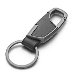 Läder keychain - med nyckelring
