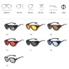 Gafas de solGafas de sol esteampunk - con tonos laterales de cuero - UV400 - unisex