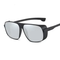 Retro / steampunk sunglasses - with side shields - UV400 - unisex