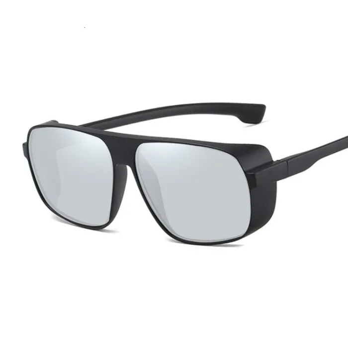 Retro / steampunk sunglasses - with side shields - UV400 - unisex