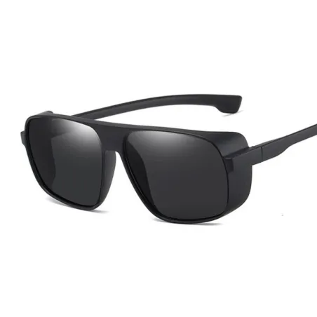 Lunettes de soleil rétro / vapeur - avec boucliers latéraux - UV400 - unisexe