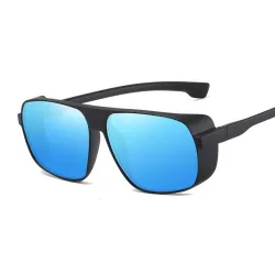 Retro / steampunk sunglasses - with side shields - UV400 - unisex