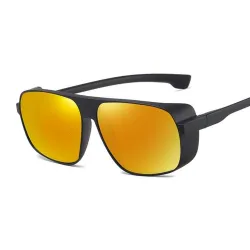 Retro / steampunk sunglasses - with side shields - UV400 - unisex