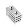 N35 - neodymium magnet med dubbel 5mm hål - 40 * 20 * 5mm - 1 - 30 bitar