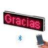 Digital LED badge - insignia - programmable - scrolling message board - Bluetooth