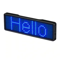 Iluminación de escenarios y eventosInsignia LED digital - insignia - programable - tablero de mensajes de desplazamiento - Bl...