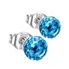 Petites boucles d'oreilles - boule en cristal disco