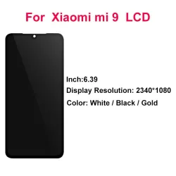 Xiaomi Mi 9 - LCD display touch screen - digitizer - replacement part