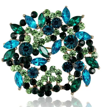 Fleurs de cristal - broche
