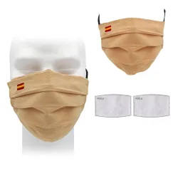 Mascarillas bucalesMáscara facial reutilizable - con 2 filtros - lavable - transpirable