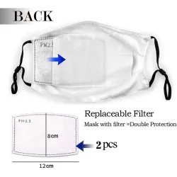 Protective mouth / face mask - with 2 PM2.5 filters - reusable - Canada