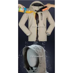 ChaquetasUSB - calentada chaqueta térmica con capucha / cremalleras - impermeable