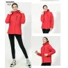 ChaquetasUSB - calentada chaqueta térmica con capucha / cremalleras - impermeable